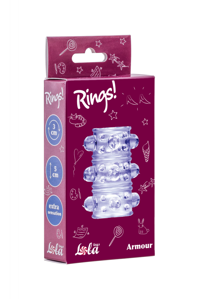 Насадка на пенис Rings Armour purple