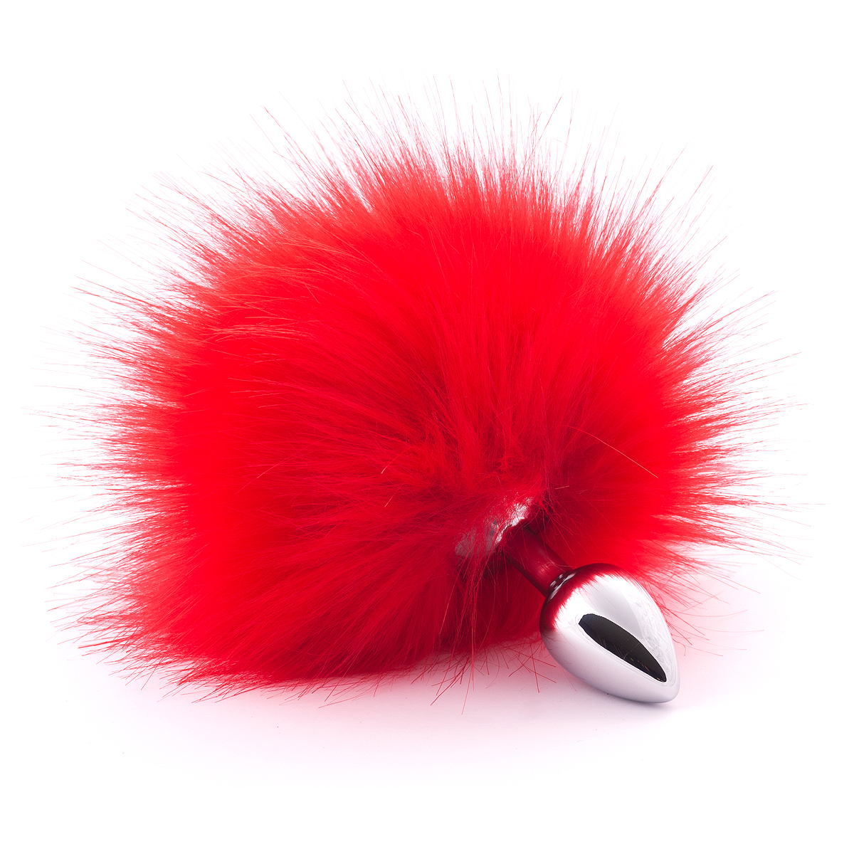 Анальная пробка с искусственным хвостом (Красный)