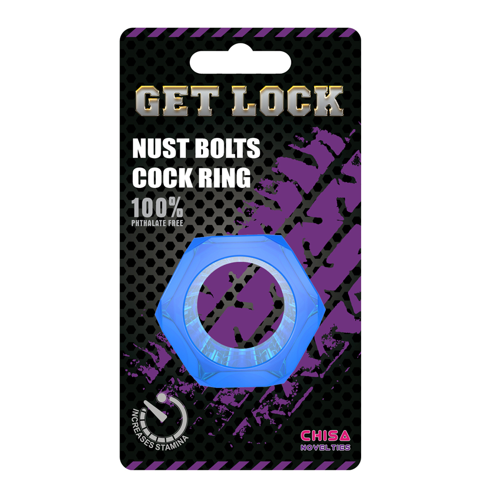 Эрекционное Кольцо Nust Bolts Cock Ring Blue