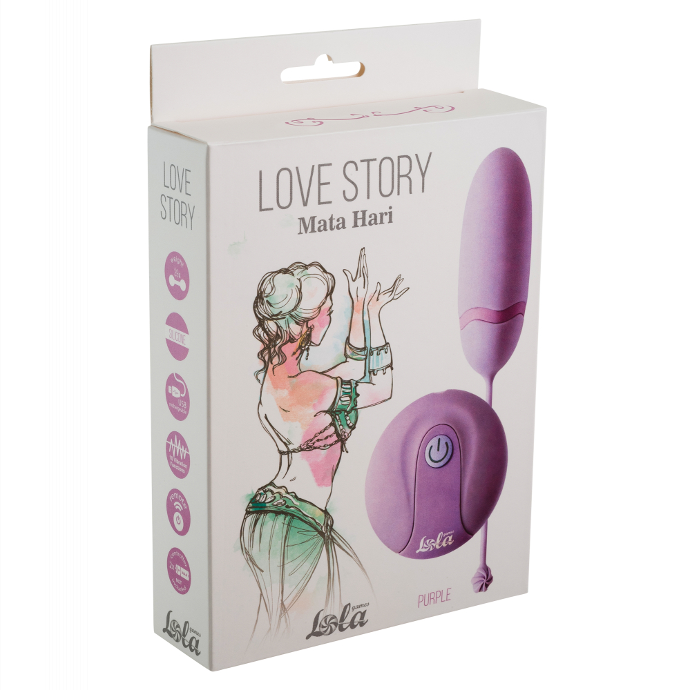 Виброяйцо на пульте управления Love Story Mata Hari purple