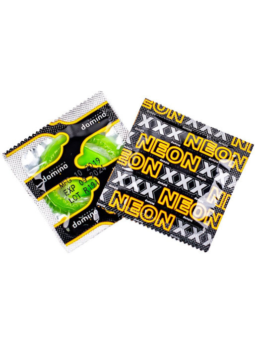 Презервативы DOMINO NEON GREEN (3 шт.)